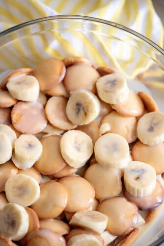 Let banana pudding sit and soak before serving.