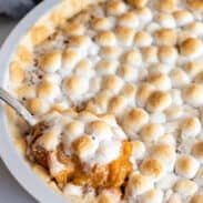 Sweet potato casserole with marshmallows