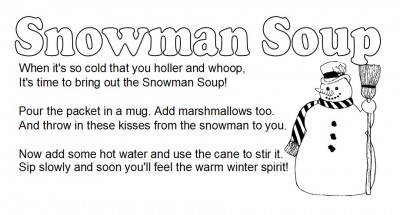 Snowman Soup Poem
