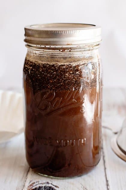 Place lid on jar, give it a shake, and let it brew overnight.