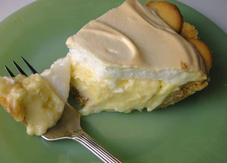 Lemon Meringue Pie With Condensed Milk And Wafers Southern Plate