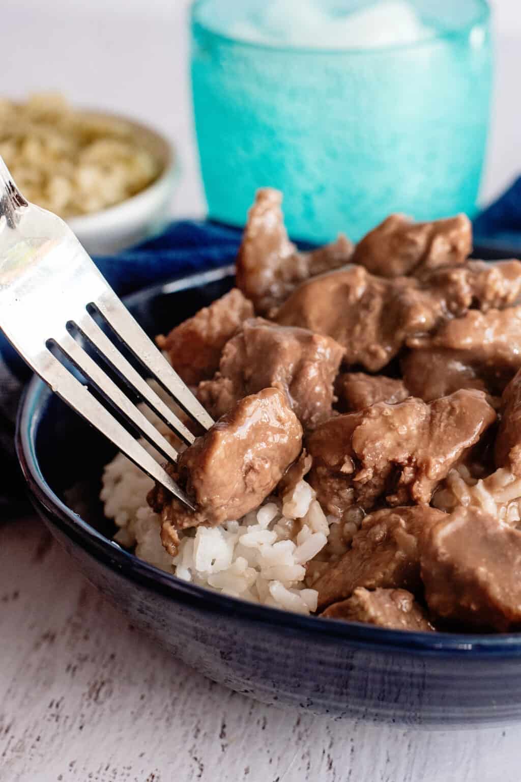 Steak Tips Over Rice In The Crock Pot Southern Plate