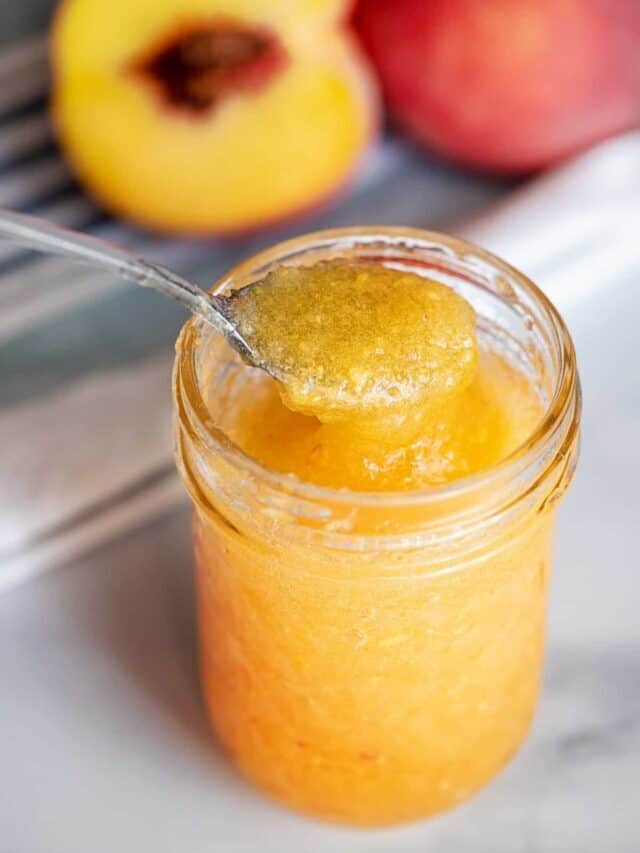 Peach Freezer Jam (No Canning Involved)