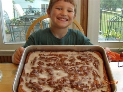 Lane's honey bun cake