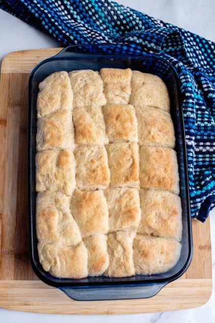 Baked easy yeast rolls.