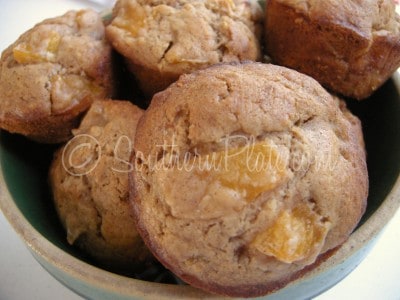 Peach Cobbler Muffins