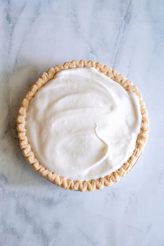spread the meringue over the entire pie