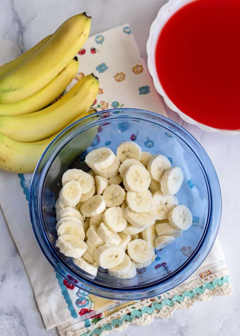 Bananas With Strawberry Glaze A K A Red Stuff Southern Plate