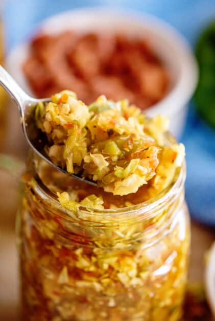 Spoonful of chow chow relish recipe.