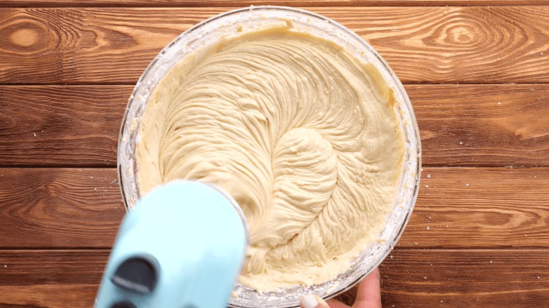 Peanut butter cake batter.