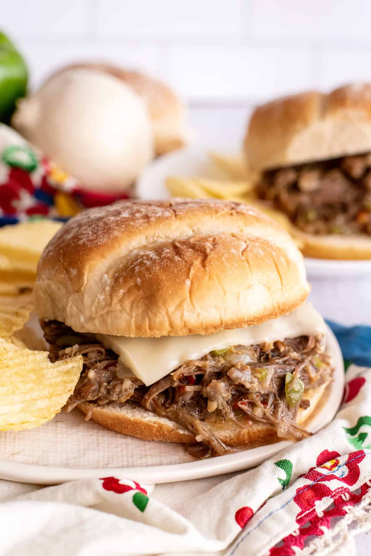 Crockpot Italian Beef Sandwiches