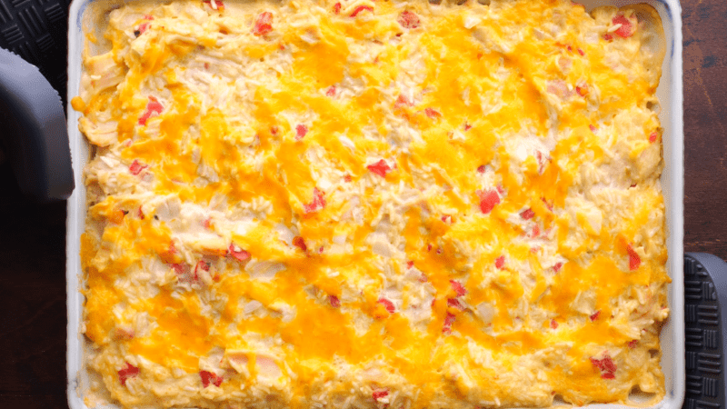 Bake casserole until bubbly.