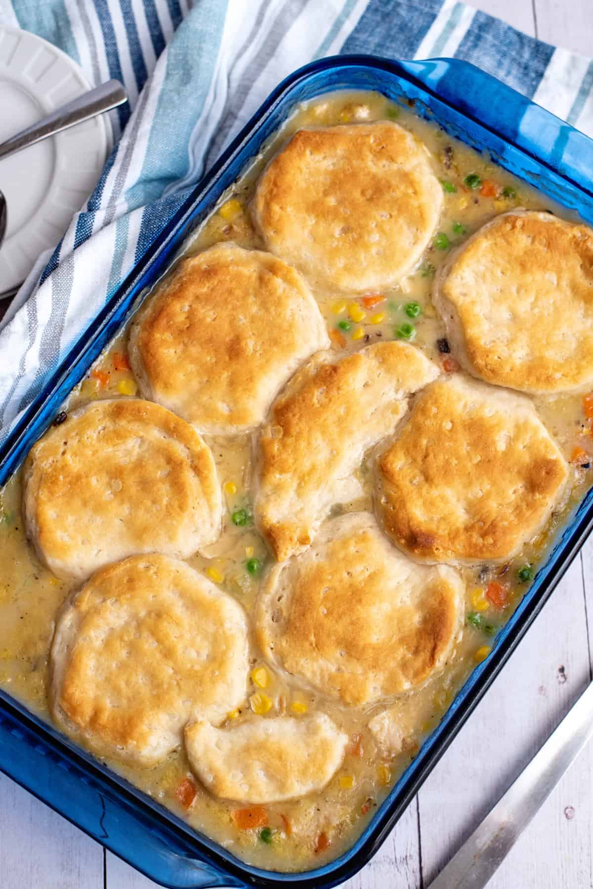 bake chicken pot pie in the oven