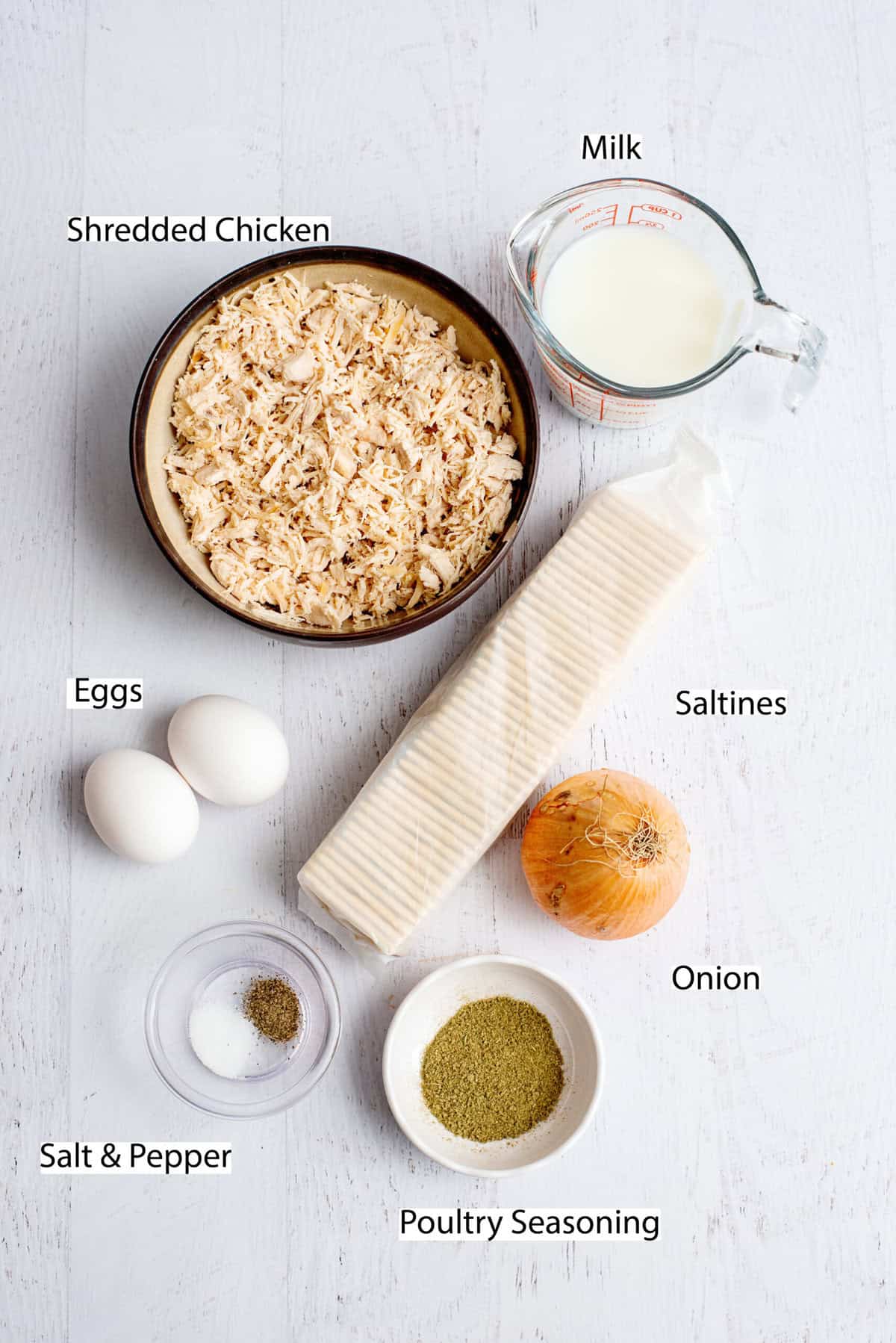ingredients for chicken patties