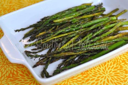 How to roast asparagus in the oven.