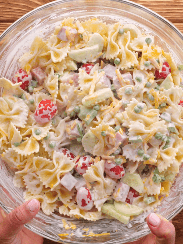 Ham Pasta Salad With Ranch Dressing