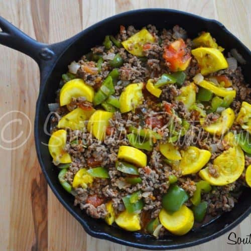 Ground Beef and Squash Skillet - Eating Bird Food