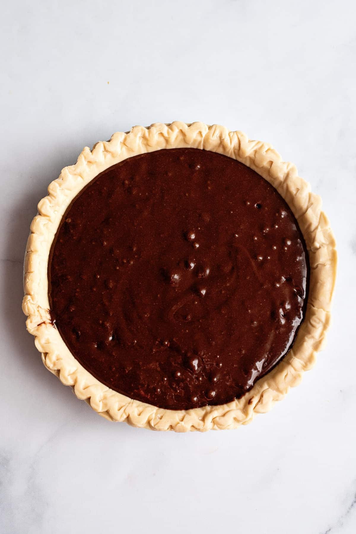 Chocolate Brownie Pie - Southern Plate