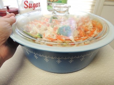 Crunchy Refrigerator Salad - keeps for up to a week in the fridge! 