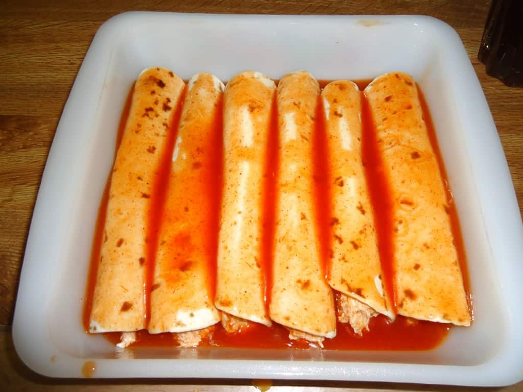 Saddle Up Chicken Enchiladas