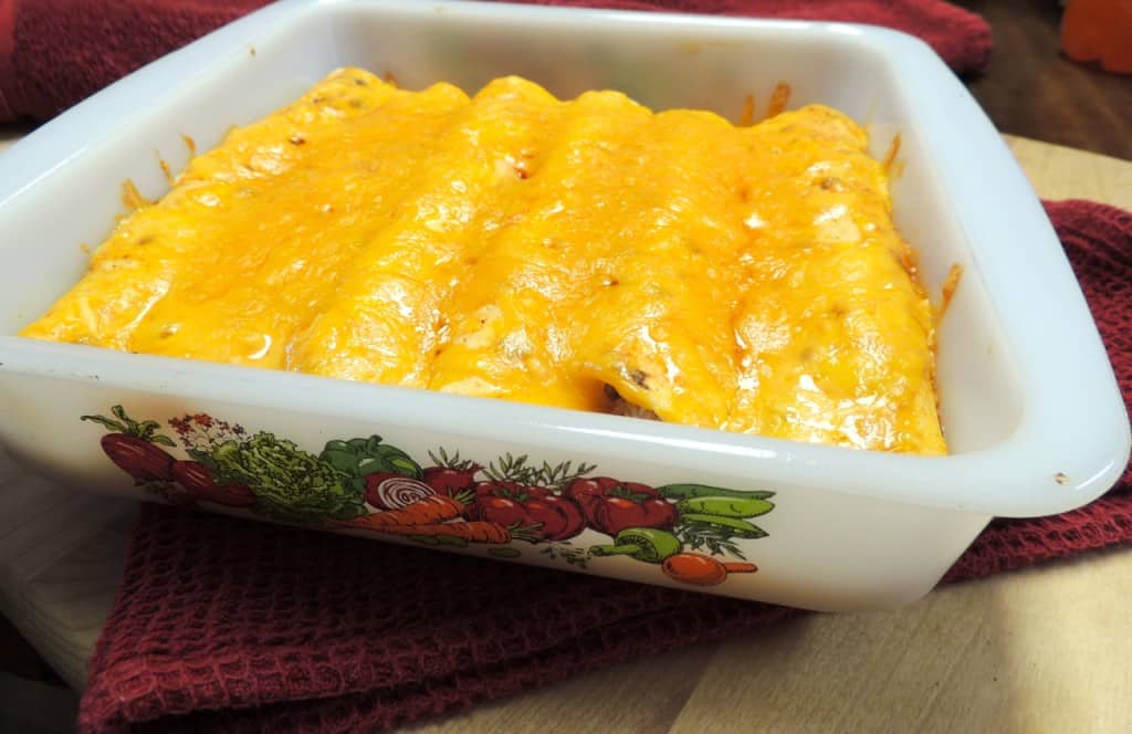 Saddle Up Chicken Enchiladas