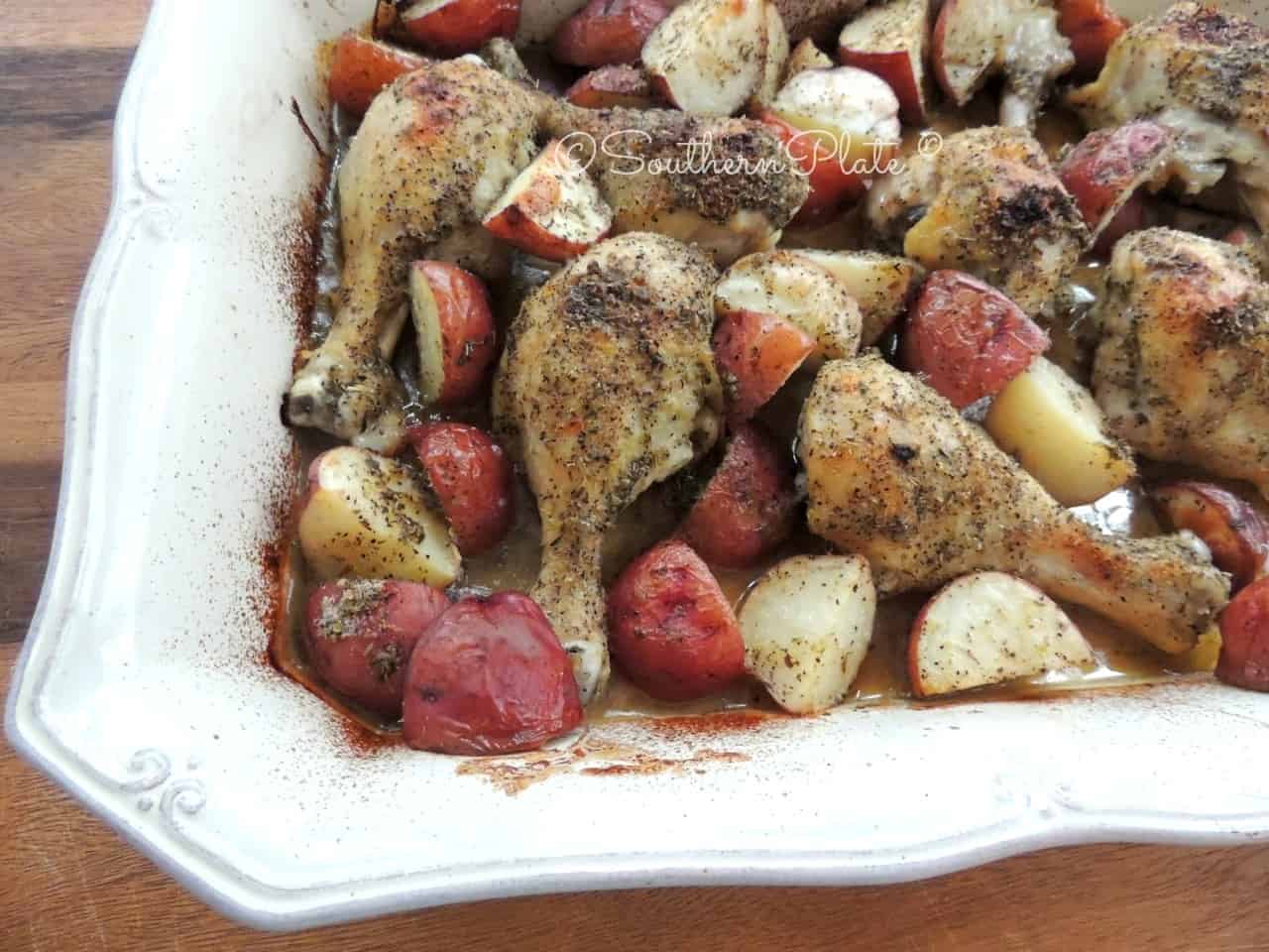 Greek Chicken and Potatoes