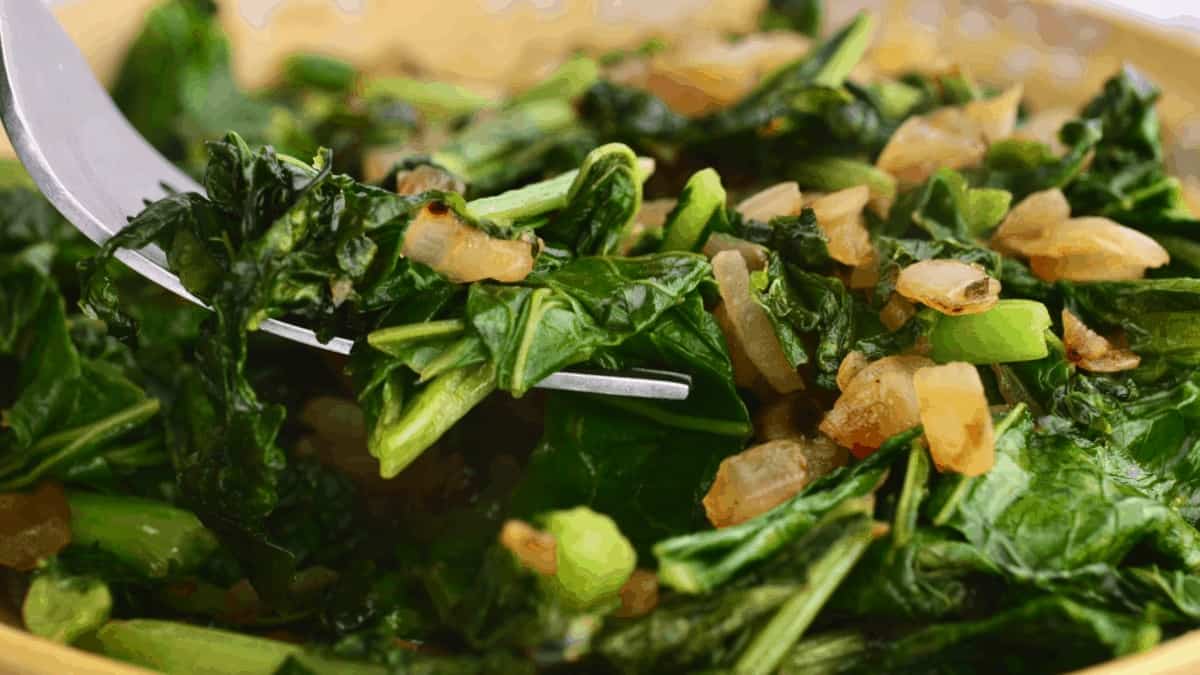 Southern Turnip Greens (Quick and “Fried”)