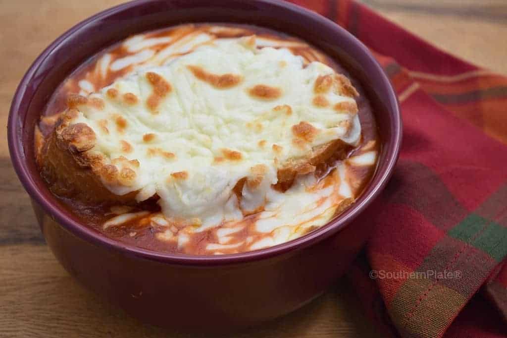 Pizza Parlor Soup - Warm, comforting, and absolutely delicious!