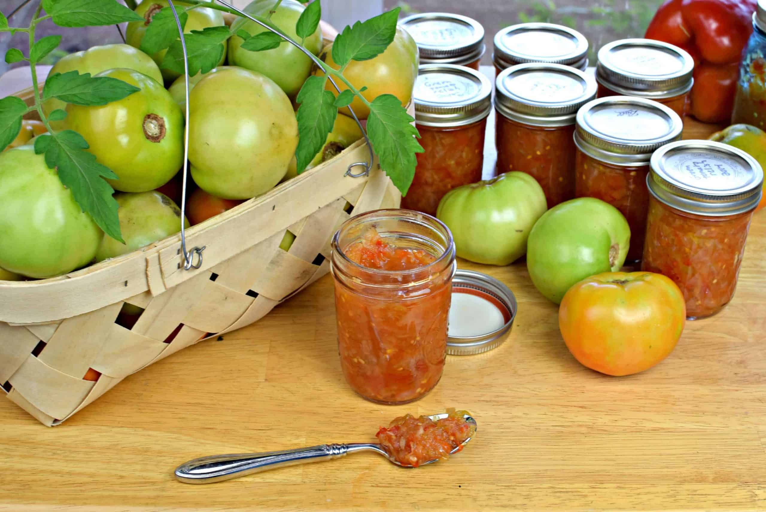 Can with me! Green Tomato Relish *Video* and Recipe