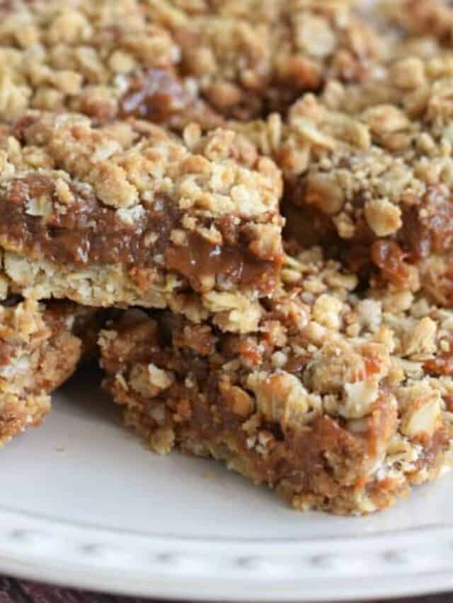 Quick & Easy Oatmeal Carmelitas