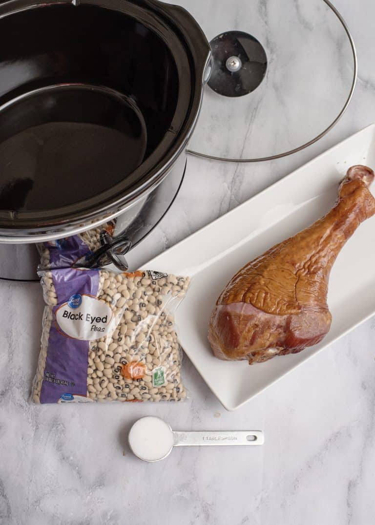 Crock Pot Black Eyed Peas With Smoked Turkey Leg