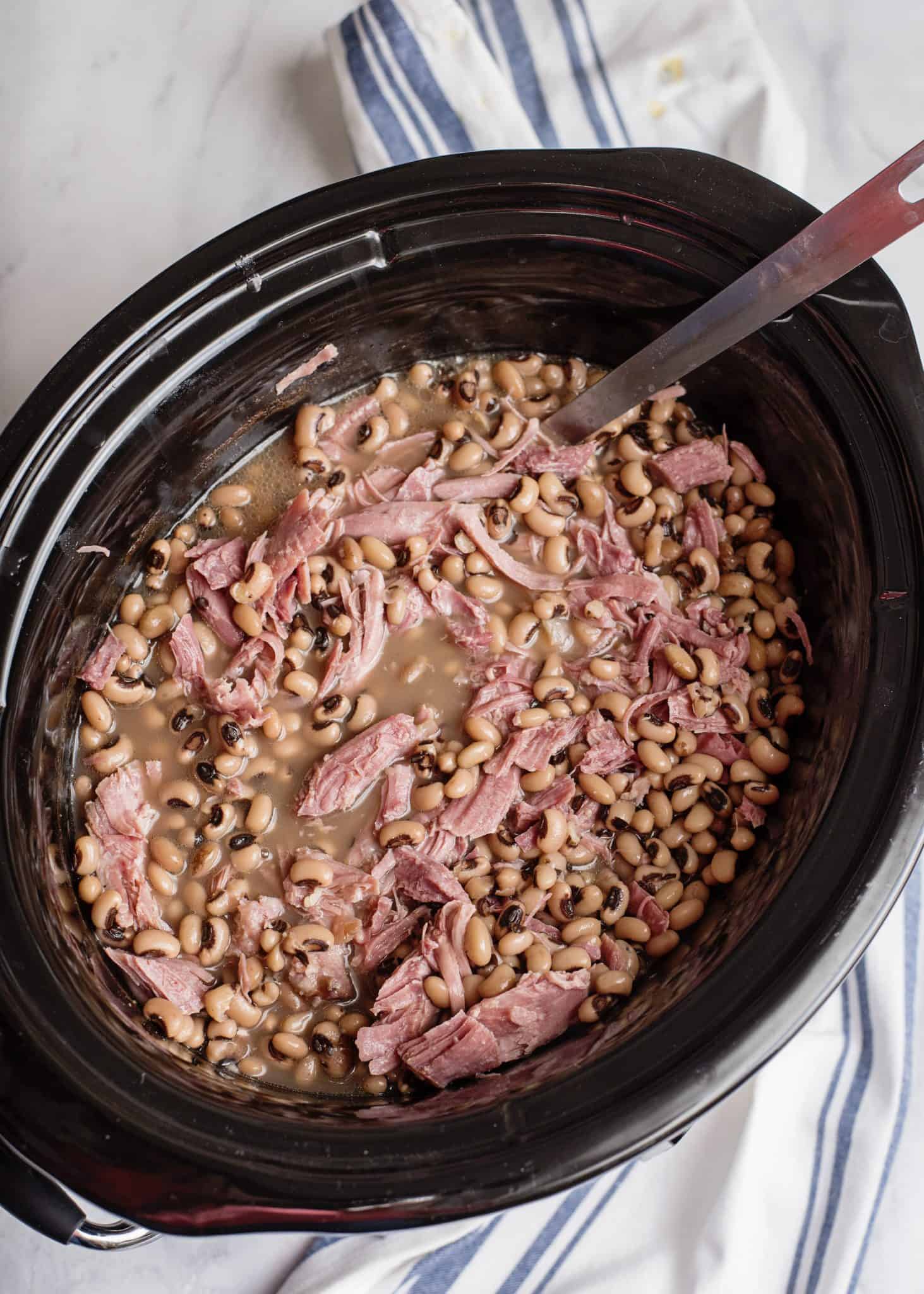 Crock Pot Black Eyed Peas With Smoked Turkey Leg