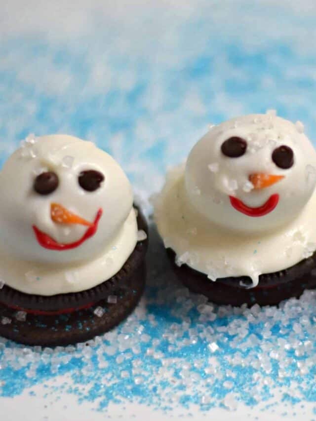 Melting Snowman Oreo Balls