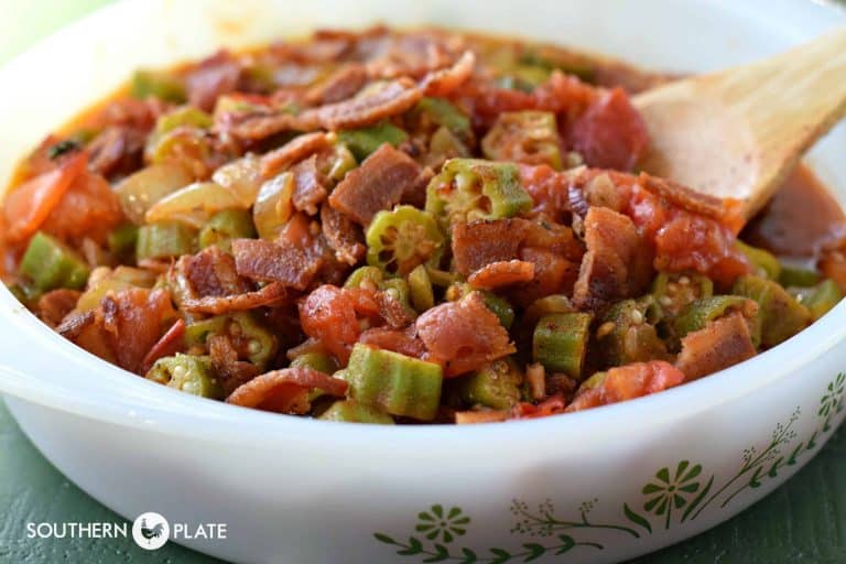 Tomatoes and Okra Recipe with Bacon