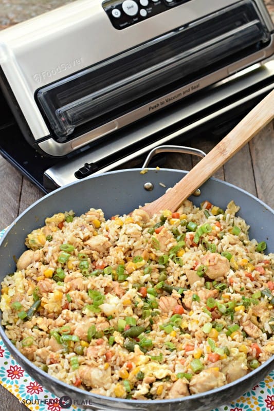 Freezer Chicken Fried Rice