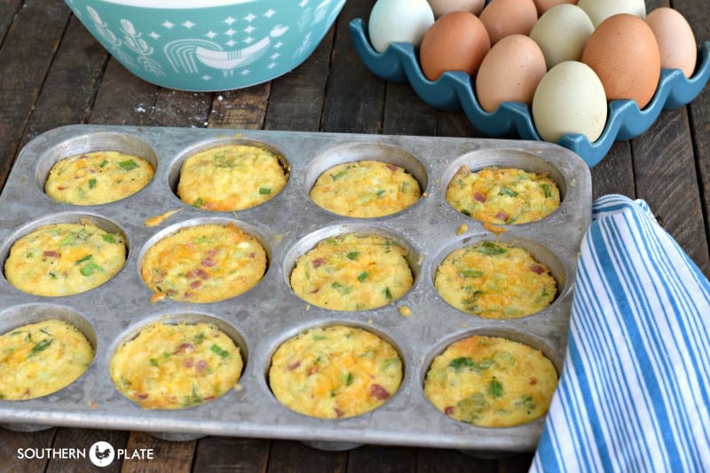 muffin tin omelets.