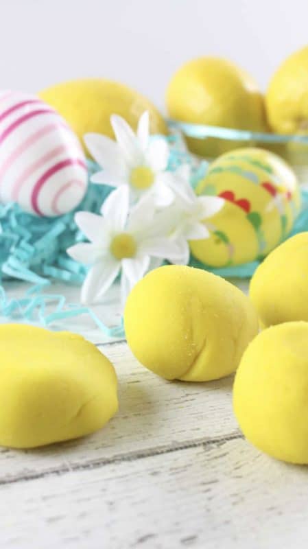 Homemade Lemon Scented Play Dough!