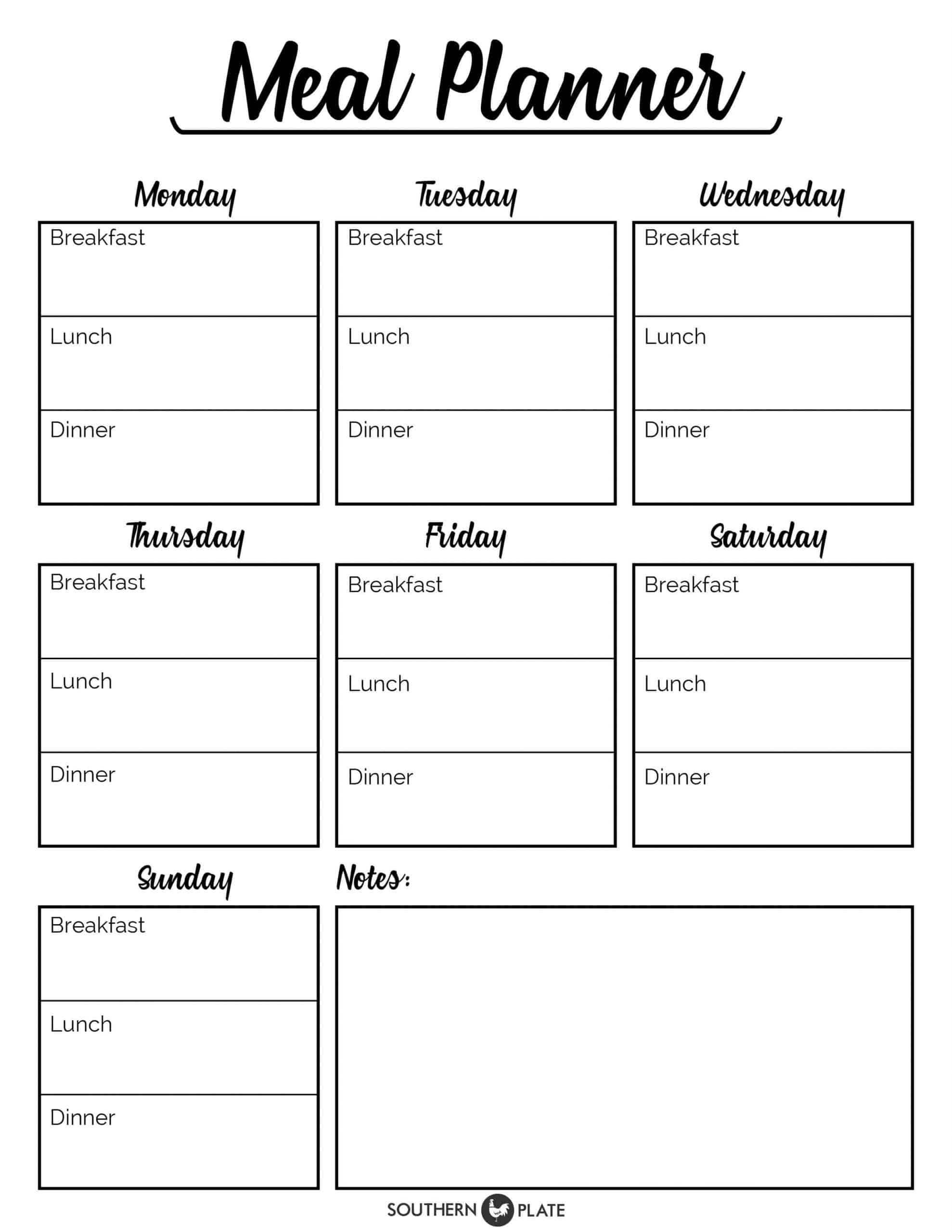 For Mambi Mini Happy Planner 365 Create Pdf Meal Planner Grocery List Printable Pages Weekly Menu Plan Meal Planning Menu Planner