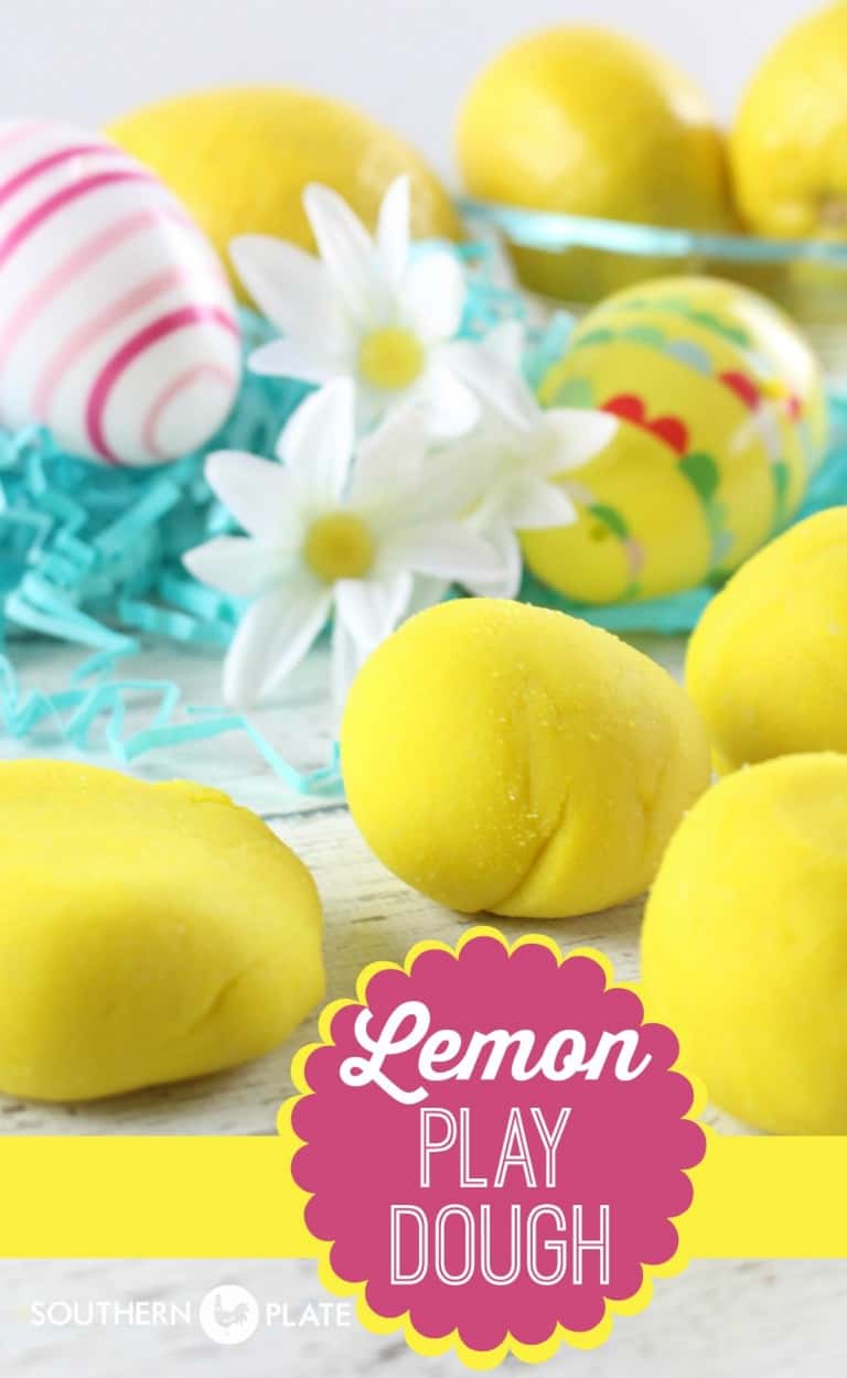 Homemade Lemon Scented Play Dough! - Southern Plate