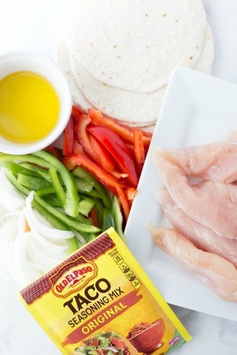Easy Sheet Pan Chicken Fajitas - and disappearing accents