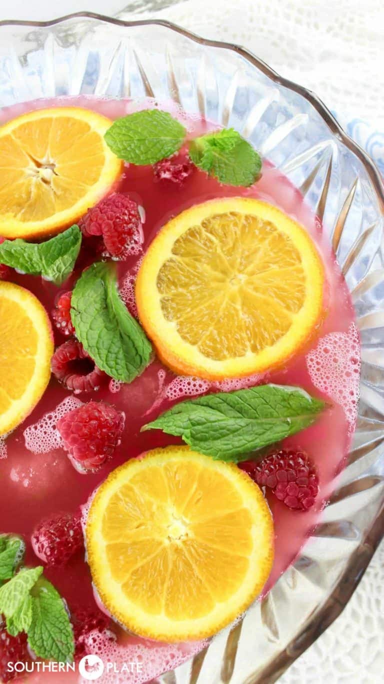 Wedding Punch (Non-Alcoholic Cranberry Punch) - Southern Plate