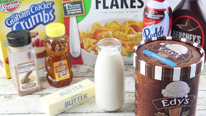 Deep Fried Ice Cream Milkshakes ingredients.