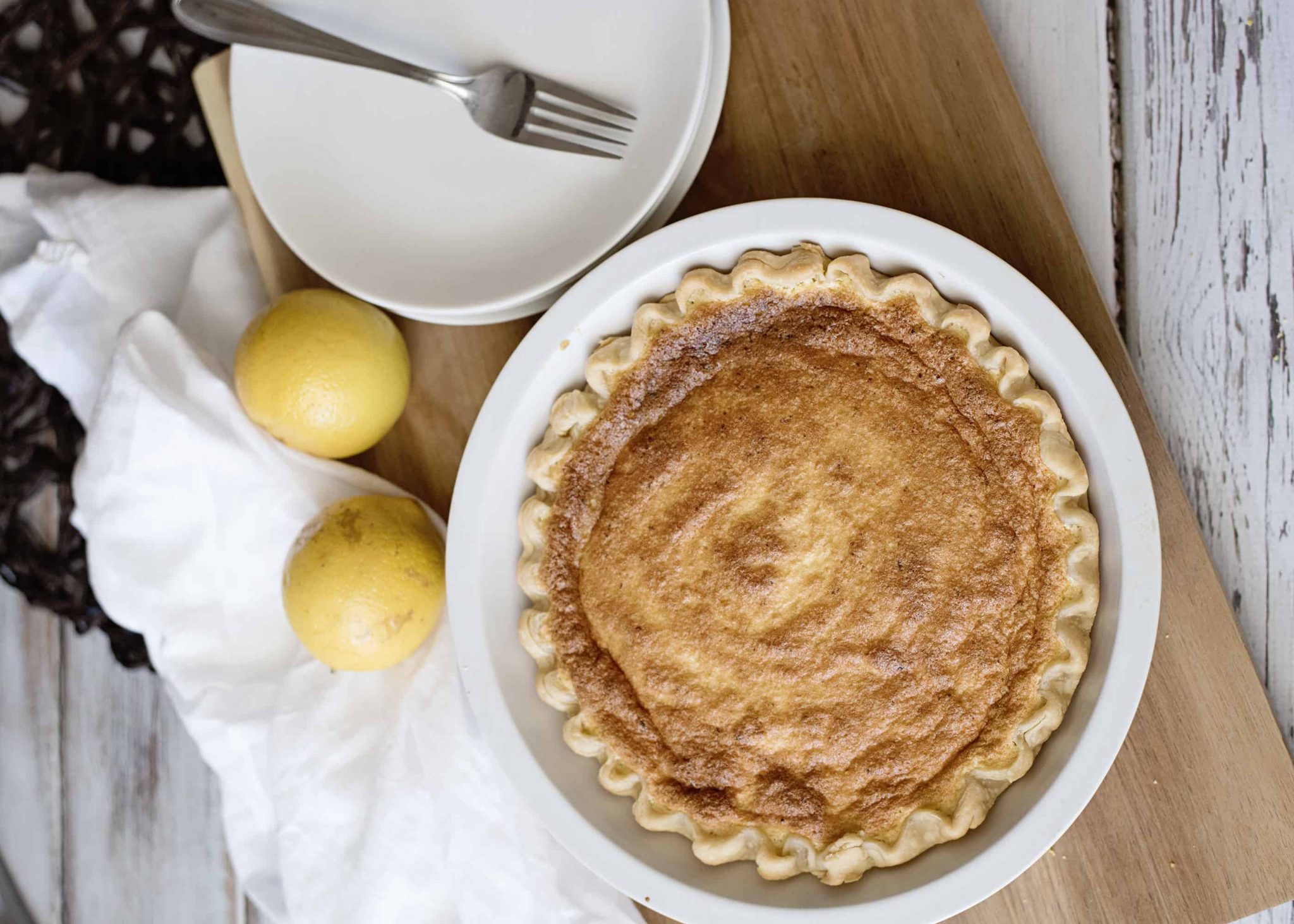 Simple Lemon Chess Pie Recipe - Southern Plate