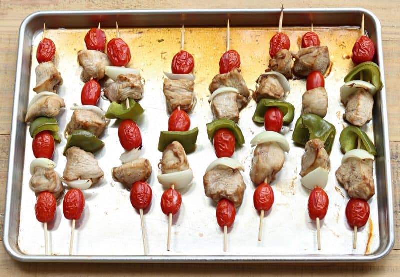 Oven cooked outlet chicken kabobs