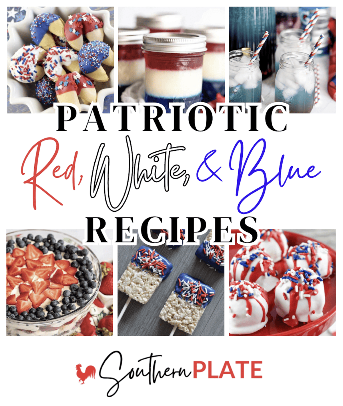 red white and blue patriotic recipes
