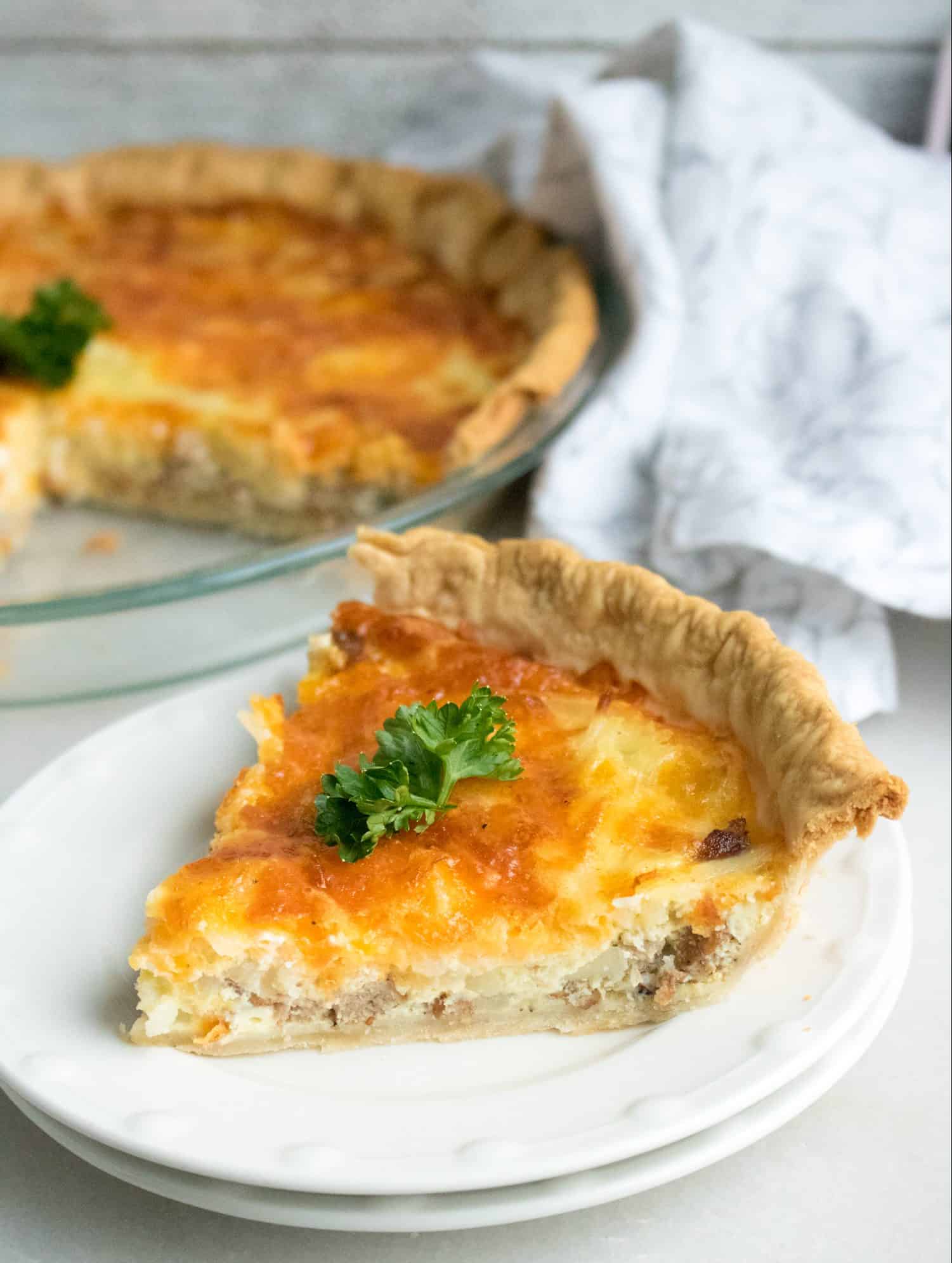 Make Ahead Breakfast Quiche - Easy and Customizable! - Southern Plate