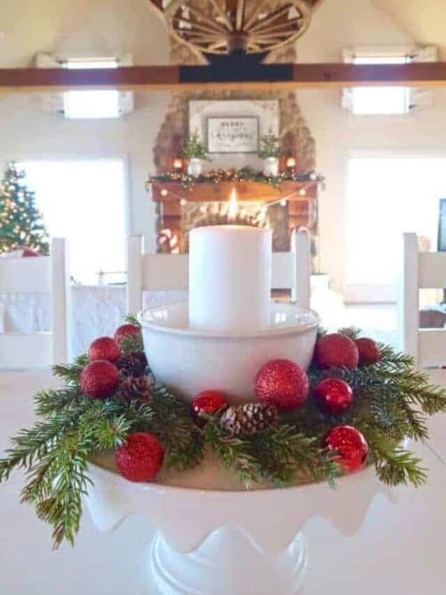 5 Minute Christmas Centerpiece