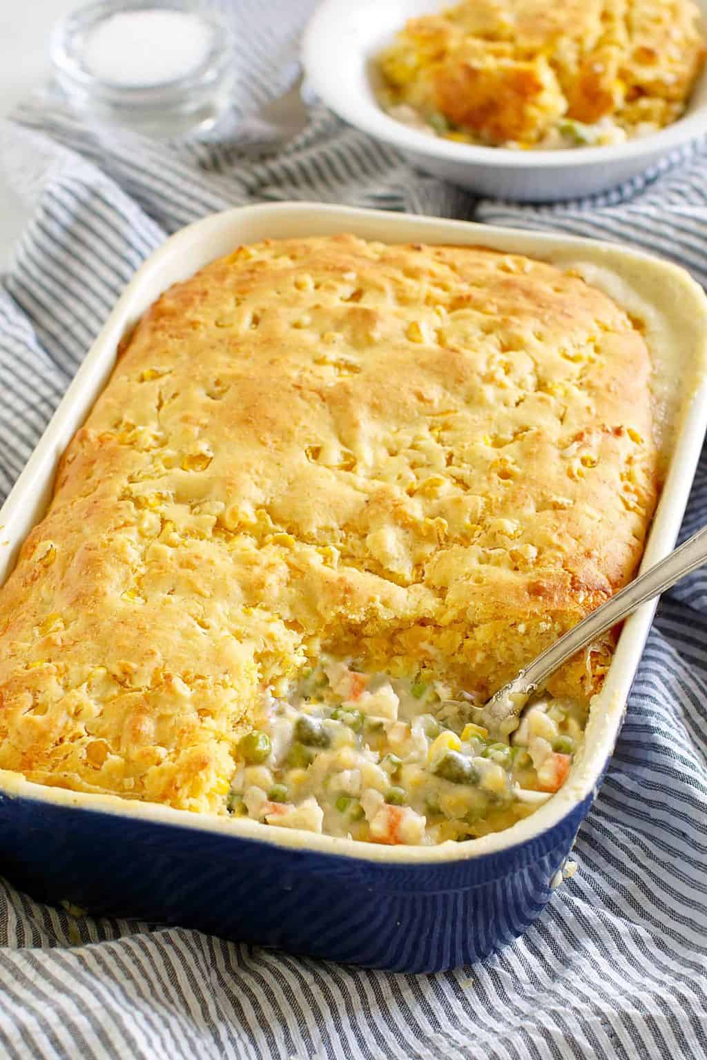 Cornbread Chicken Pot Pie Made From Scratch Southern Plate