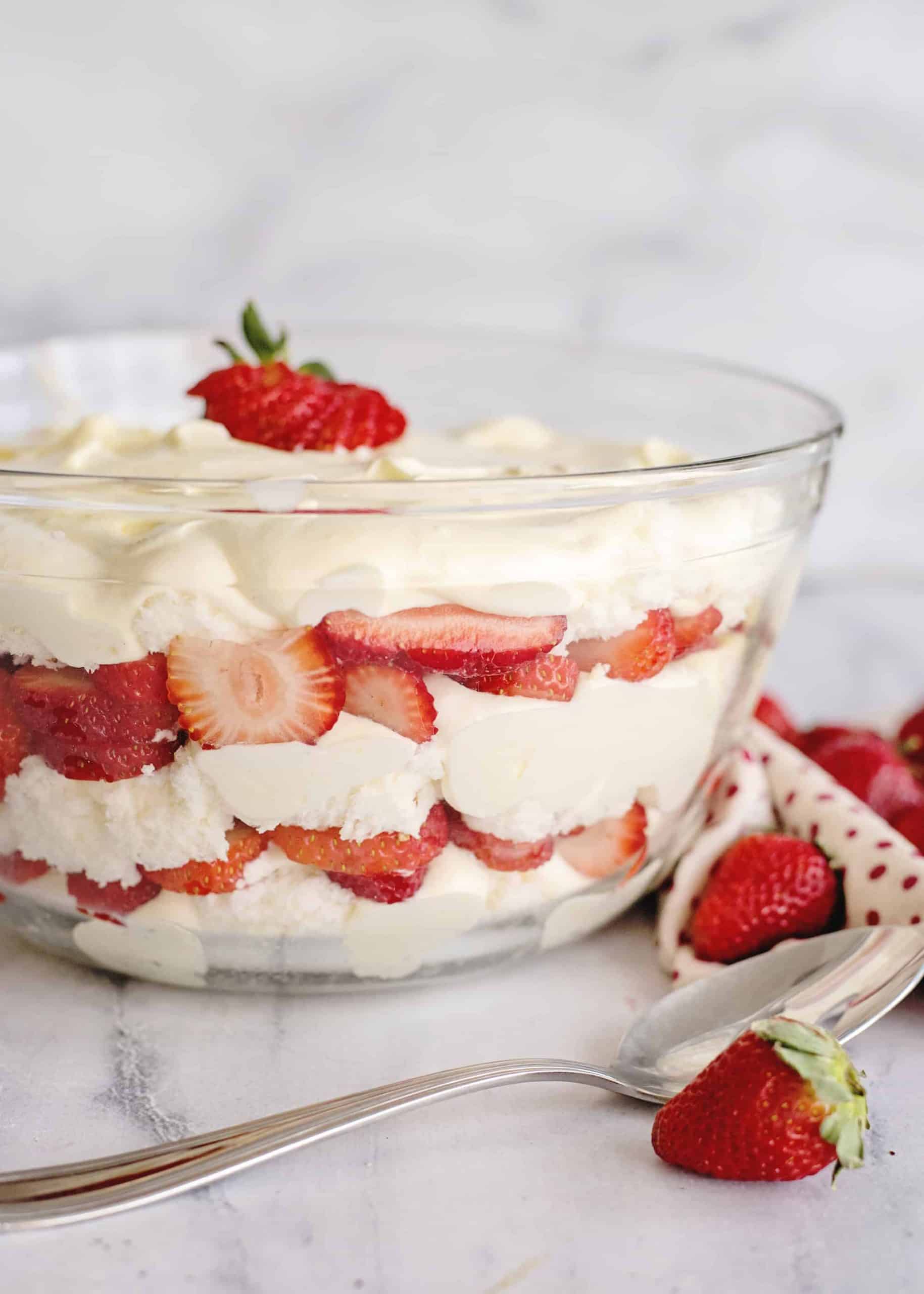 Strawberry Punch Bowl Cake (a.k.a Strawberry Trifle)