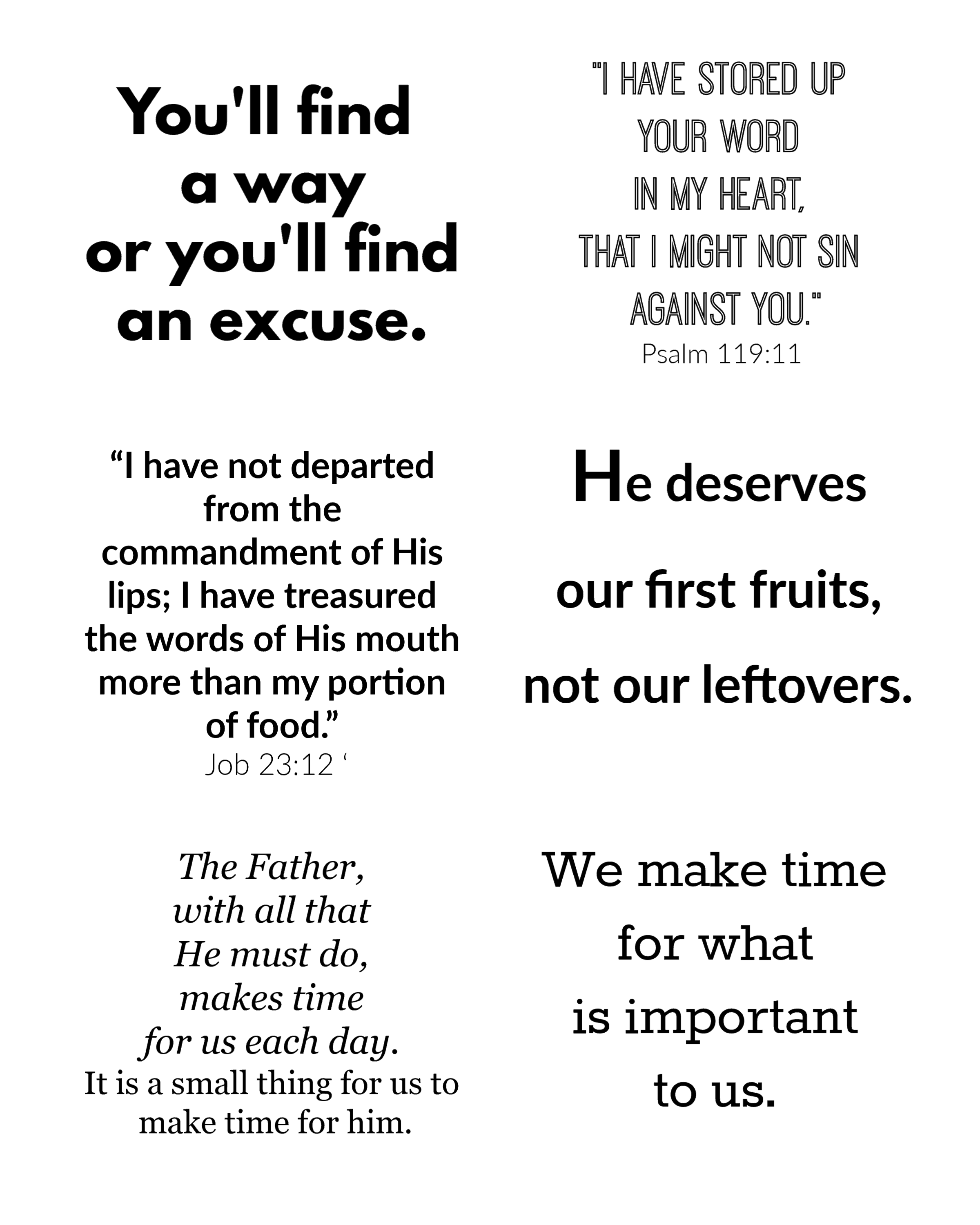 Bible Motivation Printable